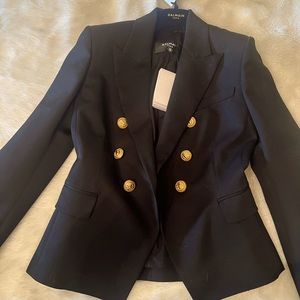 Balmain double breasted wool jacket NWT